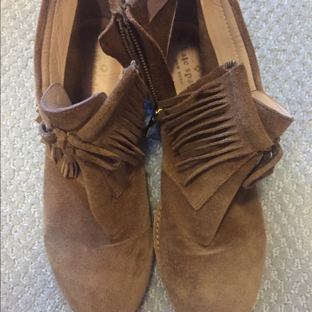 Kate Spade fringe desert booties. Barely worn
